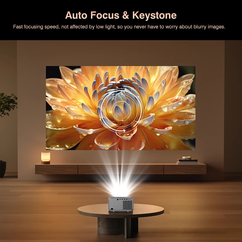 Touyinger H7 Autofocus Projector Full HD 1080P Outdoor Projector Wi-Fi Portable H6 Pro update version Projector LED Home Theater