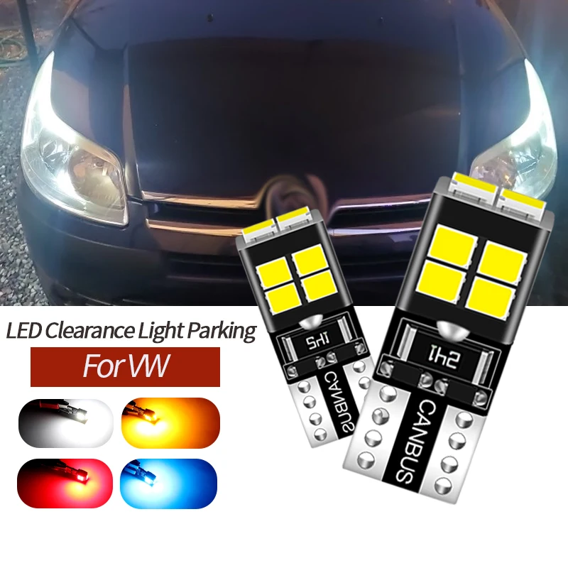 

2x T10 W5W CANBUS LED Side Parking Lights Marker Lamps Bulb For VW Passat B5 B6 CC Touran Tiguan Scirocco Golf GTI Sagitar