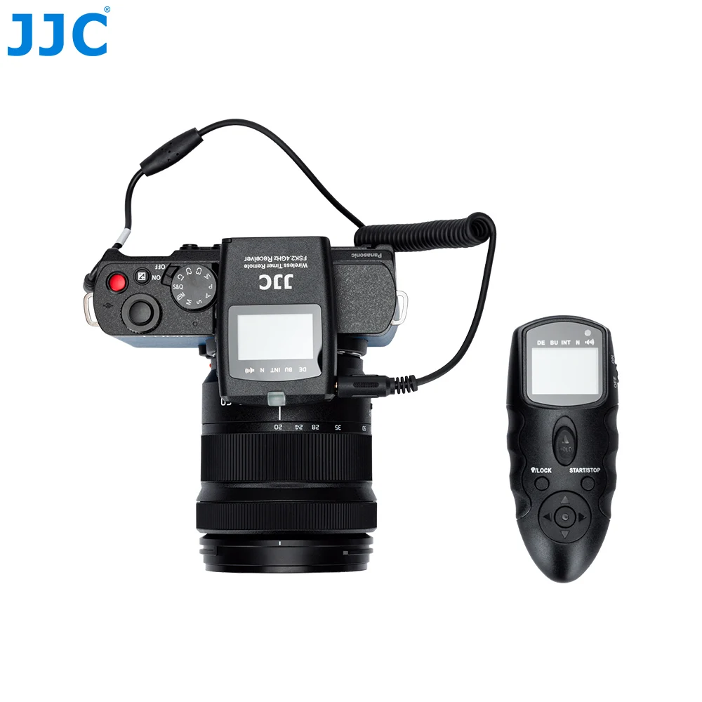 JJC Camera Wireless Wired Timer Remote Control with Intervalometer Wired Shutter Release Cable for Panasonic LUMIX S9 G100D