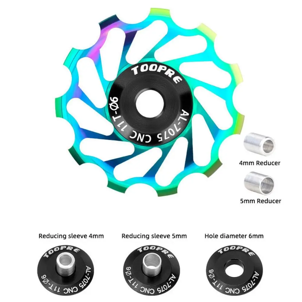 

11T/13T Bicycle Rear Derailleur Bearing AL7075 CNC Pulley Bike Rear Derailleur Pully Positive Negative Tooth Ultra-quiet