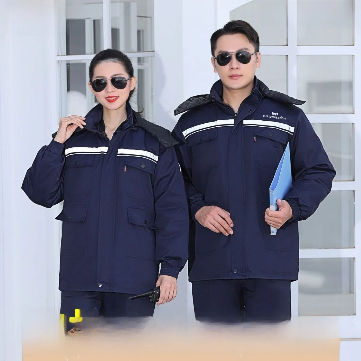 

Thiened Cotton Workwear for Men Winter Anti-Static Oil Station Har Condition High Temperature Resistant Cold Proof Clothing