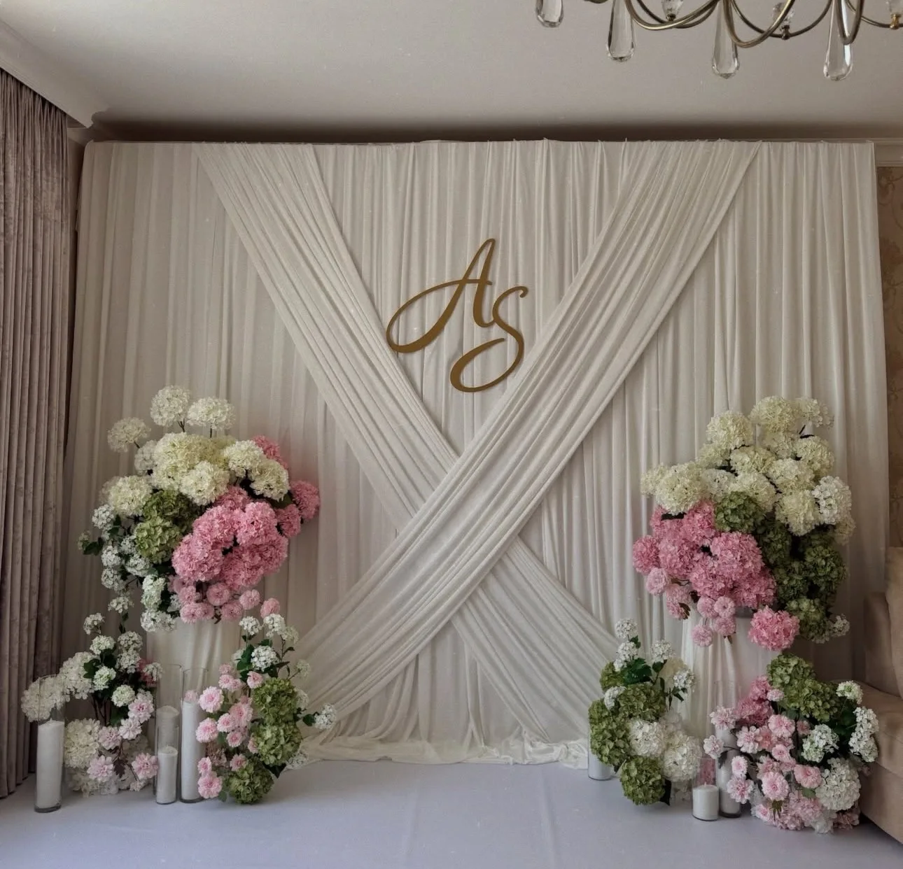 Wedding Drapery White Milk Silk Wedding Backdrop Curtain 4