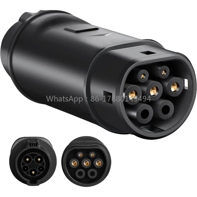 American Standard To European Standard J1772 To Type2 Adapter AC Converter T1 To T2 Charging 32A Slow Charging AC