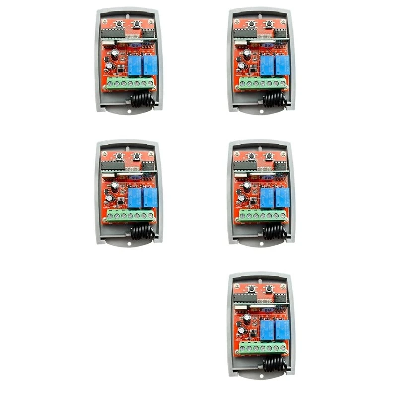 STABLE QUALITY 5X Universal Garage Door Remote Control Receiver 433Mhz12v-24V Electric Gate Control Opener 433.92Mhz