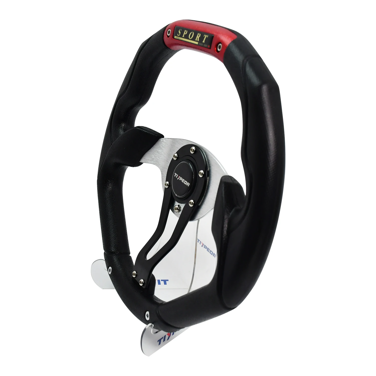 

350mmPU sports racing steering wheel car steering wheel with the word "sport" on the top
