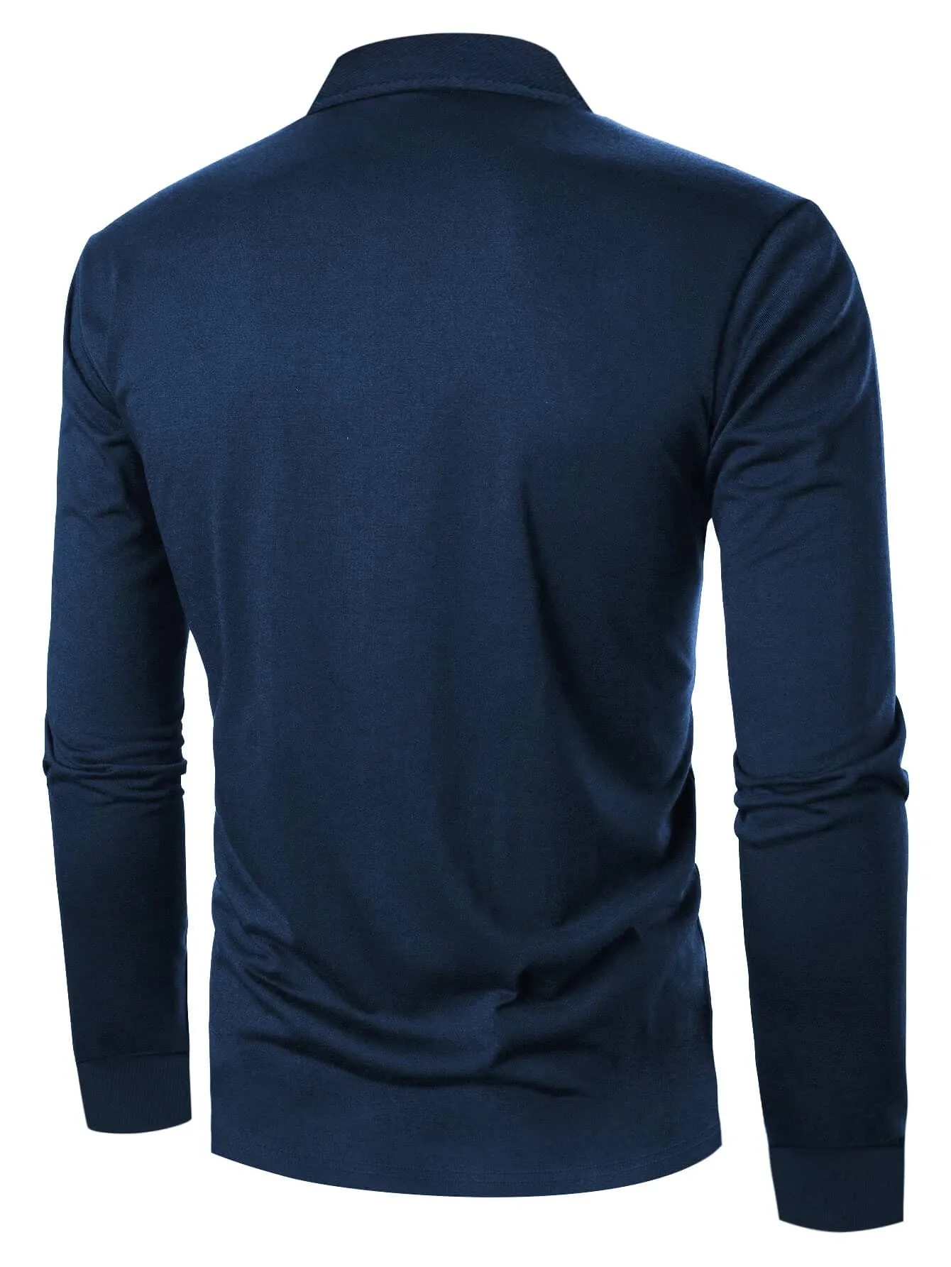 Das Neue Herren-Langarm-POLO-Shirt für Frühling und Herbst 2025 Ist Lässig und Bequem mit 3D-Buchstabenmuster-Druck – Detail 11