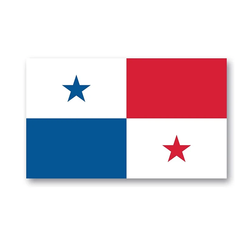 Panama Flag Bumper Stickers 3 Packs Made of Durable Waterproof Materials, Motorcycle Helmet Trunk Stickers Auto Decoration