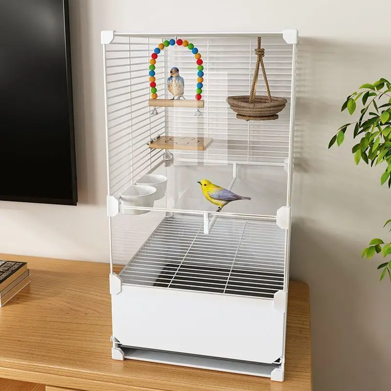 

Bird cage transparent splash-proof bold encryption home large parrot special ecological luxury villa