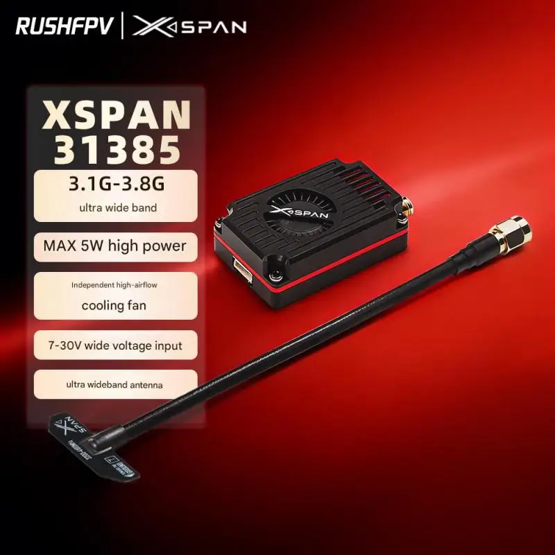 

Rushfpv 3.1g-3.8g 5w Ultra-wideband Receiver Antenna Kit For Racing Drones And Fixed-wing Model Aircraft