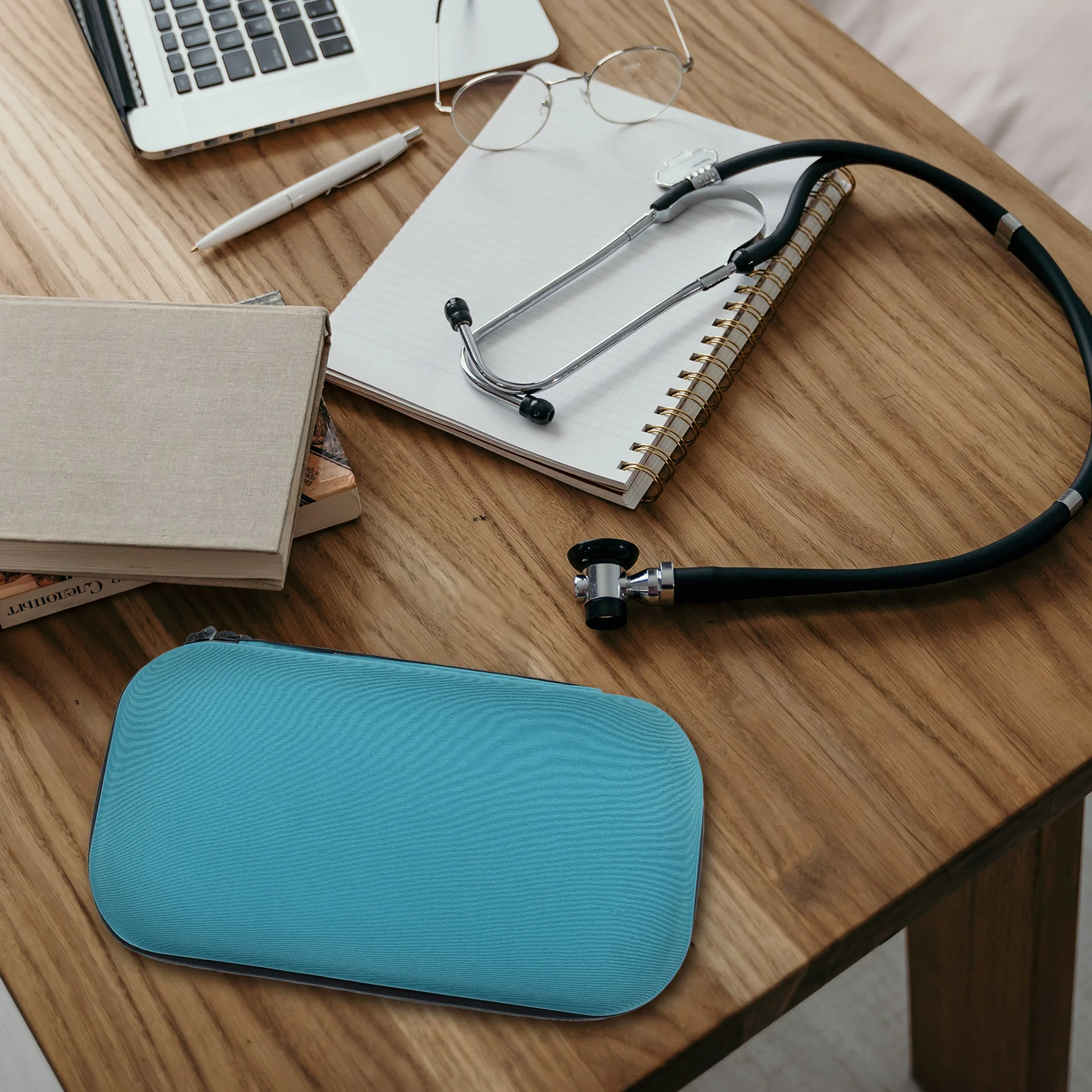 Hard Eva Stethoscope Case Bag Organizer Waterproof Shockproof Wear Resistant Portable Lightweight Medical Teaching Tool Mesh