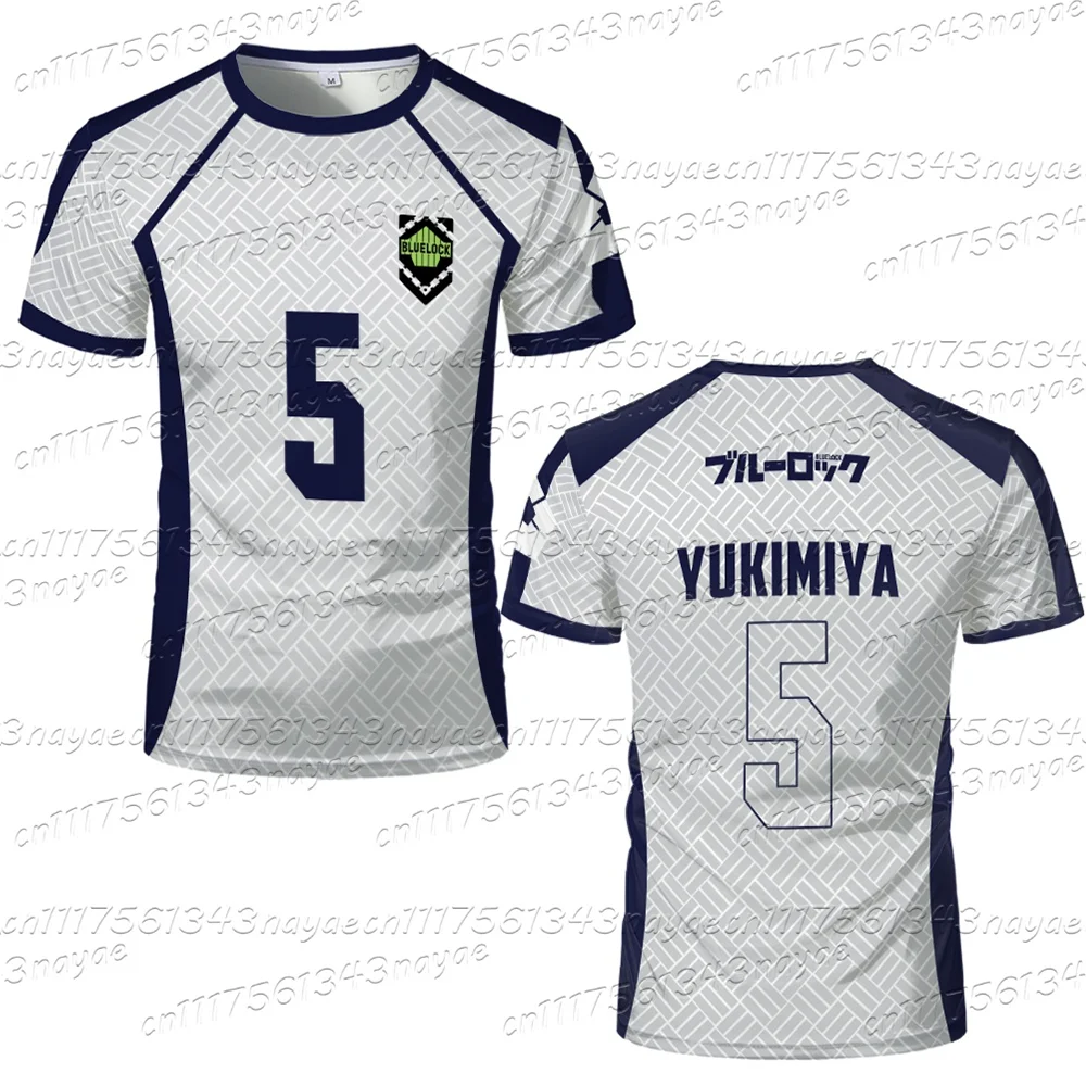 2026 Neues Herren Blue Lock Anime Fußballtrikot T-Shirt Damen Rundhals Sportoberteil Kinder Lässiges Kurzarm-T-Shirt – Detail 11