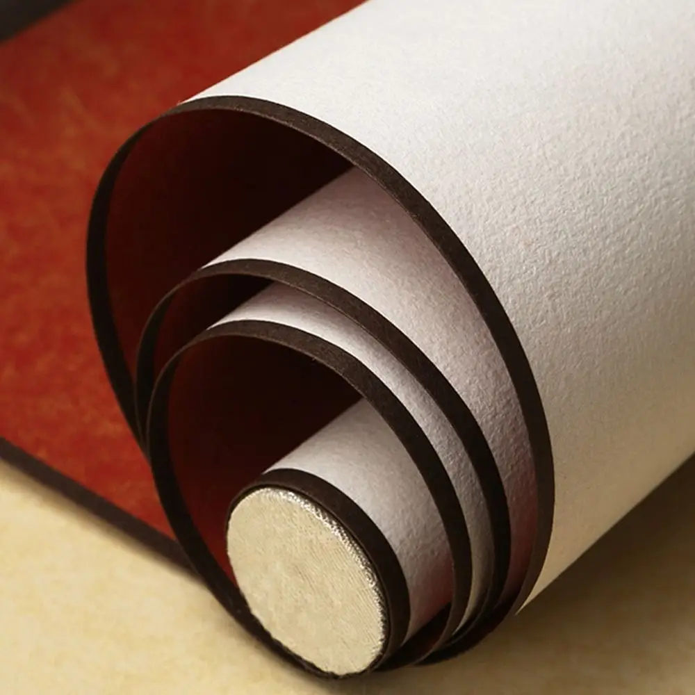 

Painting Drawing Paper Gilded Rice Paper Scroll Self-made Gifts Hand-rolled Blank Hanging Batik Scroll Handcrafts S/M/L