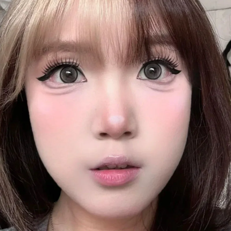 Novo ídolo coreano cílios naturais em forma de u tira fina cílios macios mangá extensões de cílios postiços cílios em quadrinhos olhos maquiagem