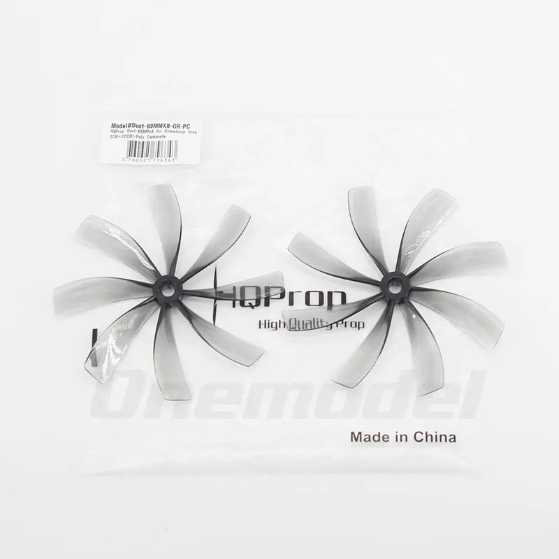 2/4/8 Pairs (CW+CCW) HQPROP T89MMX8 Duct-89MMX8-GR-PC 8-Blade PC Propeller for RC FPV Freestyle 2.5inch Cinewhoop Ducted Drones