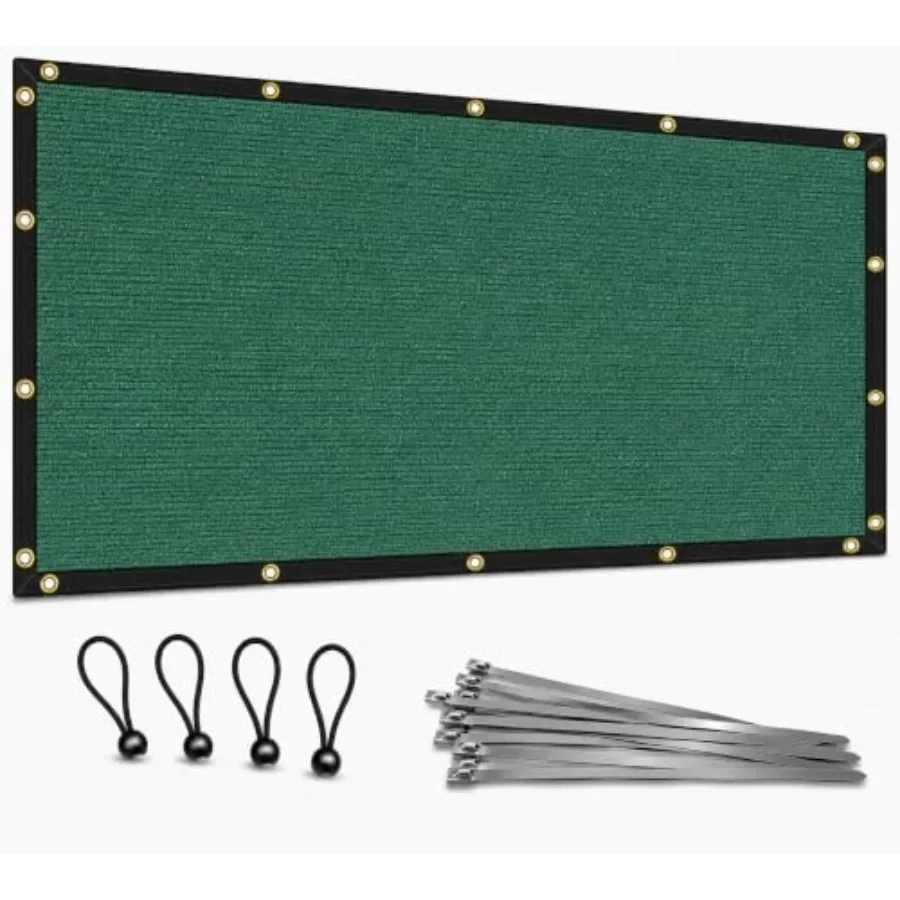 25' x 35' Green 200 GSM Virgin HDPE Shade Cloth for Pergola Patio Garden Greenhouse with Reinforced Binding