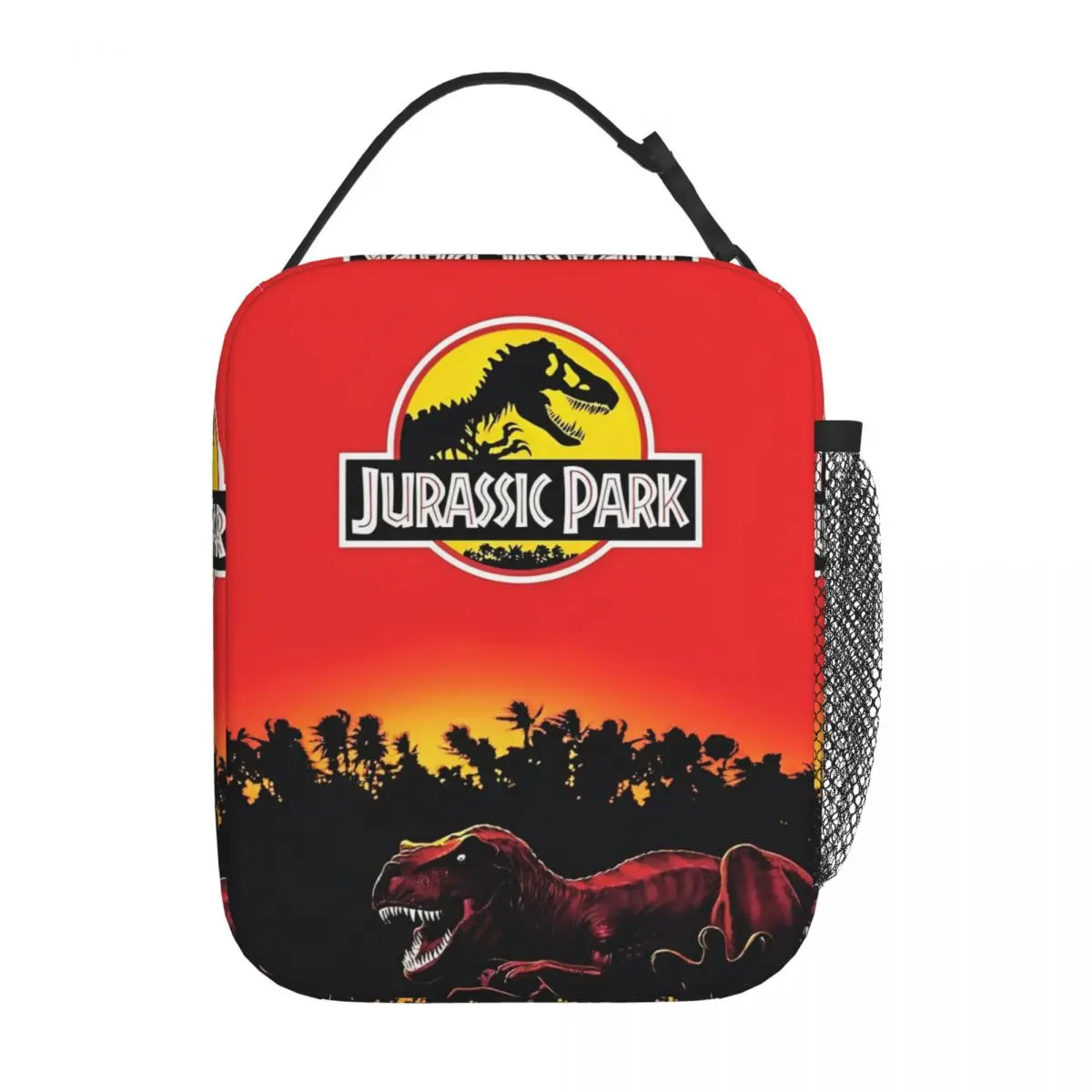 

Jurassic Park Dinosaur Logo Insulated Lunch Bags Cooler Bag Meal Container Leakproof Tote Lunch Box Bento Pouch Beach Travel