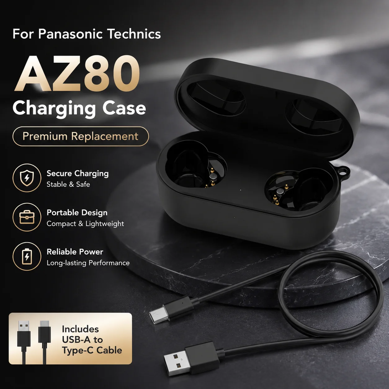 For Panasonic Technics AZ80 Ea - огляд і ціна Earbuds Charging Case