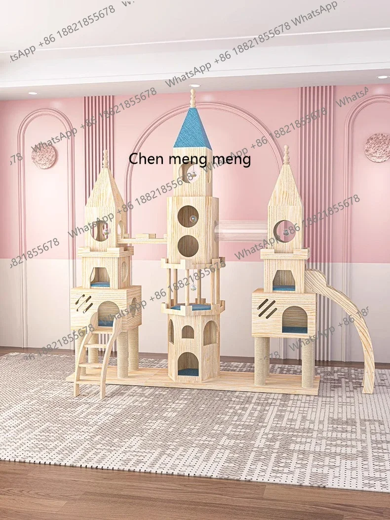 

X cat climbing frame, nest and tree integration, super large, cat villa wooden, castle