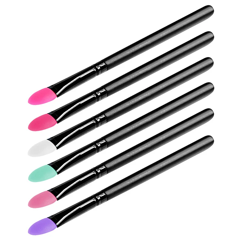 Pincel de silicone macio para sombra, pincel de maquiagem profissional, ferramentas cosméticas faciais para mulheres, pincel de batom, aplicador de batom