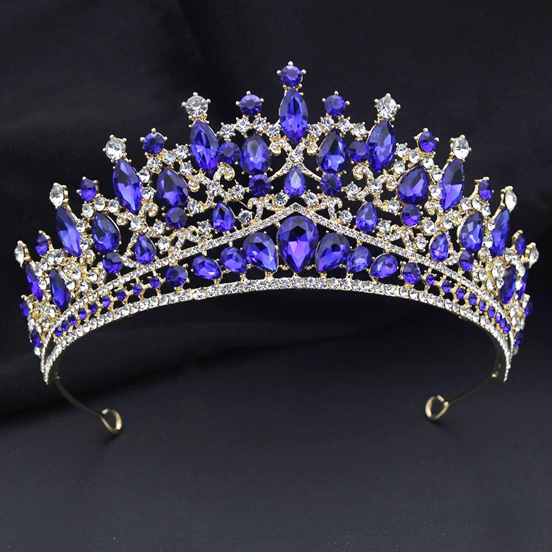 Fényűzés tiaras majd Elválaszt Királyi Királyné menyasszonyi esküvői Koronáz haja ékszer báli Félfogadás Menyasszony Fejdísz Díszfelvonulás kiegészítők