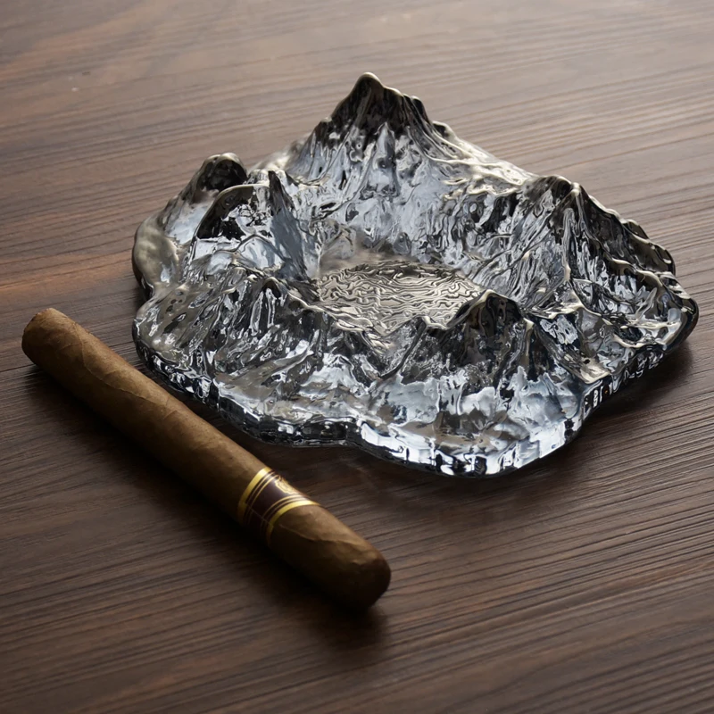 

Nordic Iceberg Modeling Luxury Home Living Room Office Creative Personality Fashion Ornaments Glass Ashtray Home Decoration