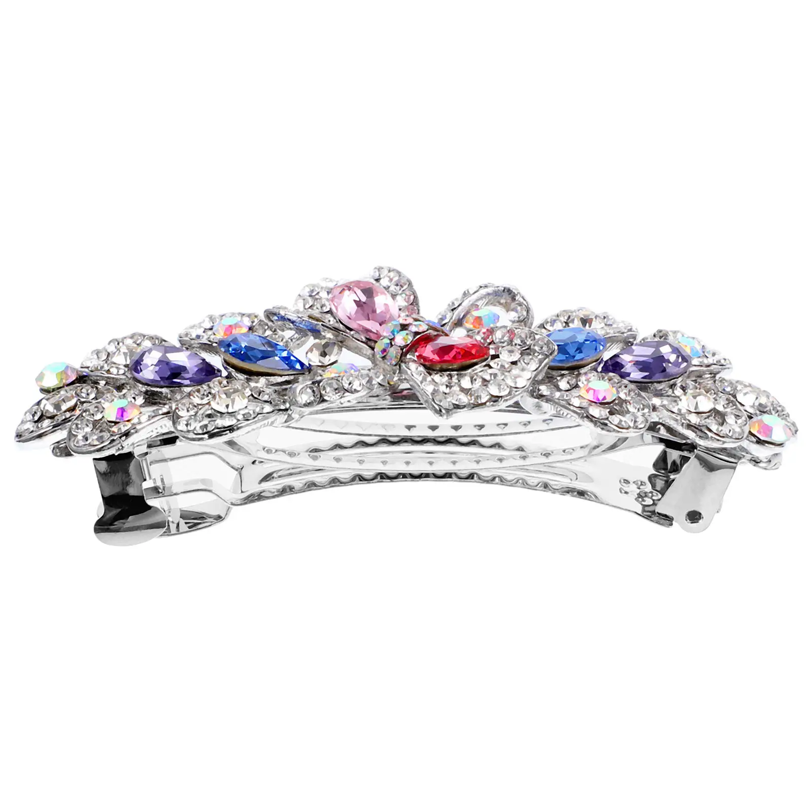 

Rhinestone Hair Clip Women Accessories Durable Shiny Metal Barrette for Thick Thin Hair Styling Decorative Rhinestone Barrette
