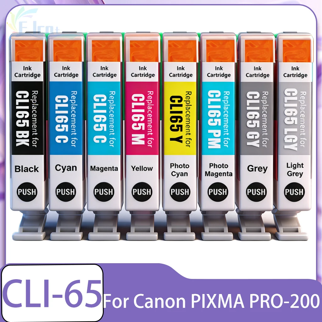 

Совместимый чернильный картридж CLI65 CLI 65 CLI-65 премиум-класса для струйного принтера Canon Pixma PRO-200 PRO200 PRO 200