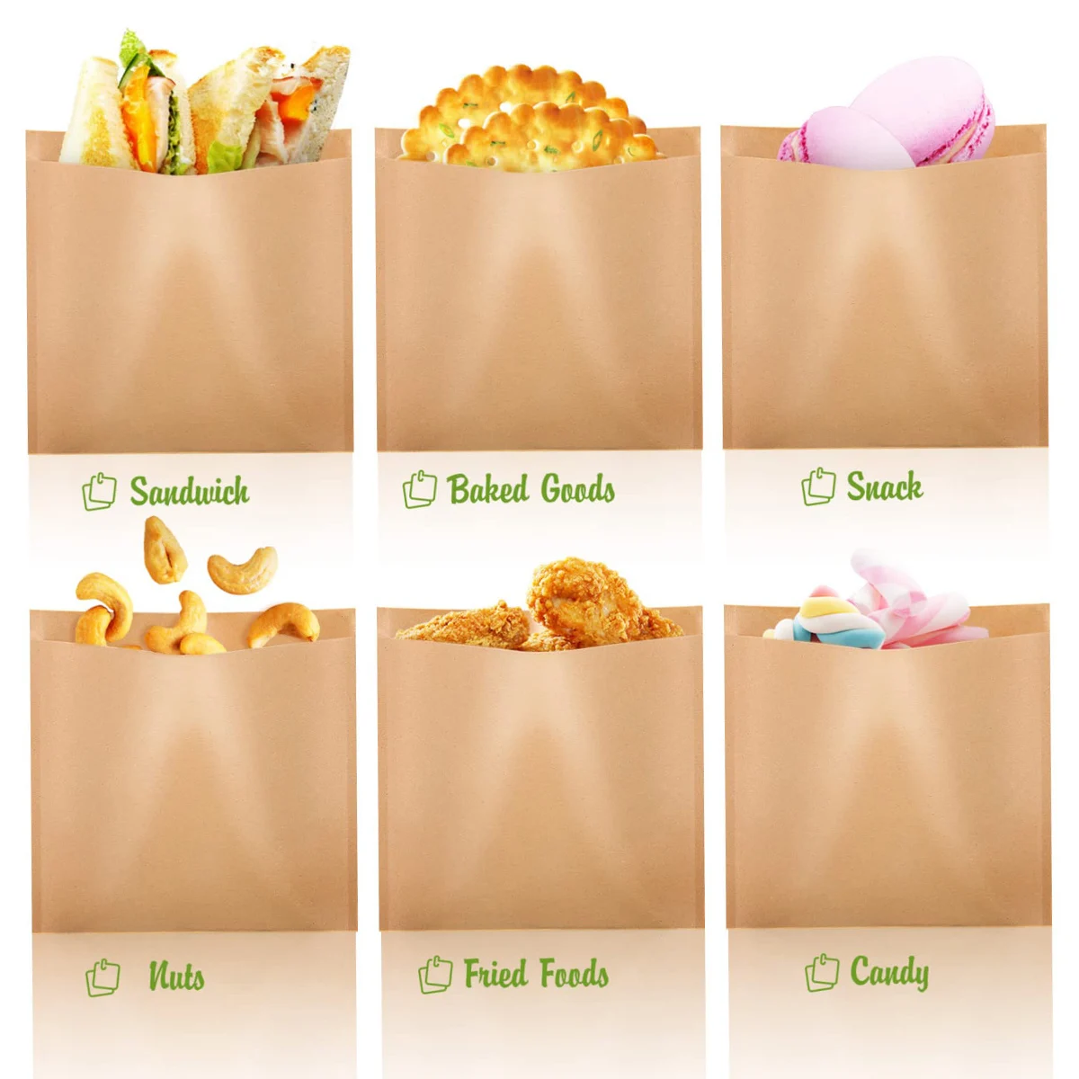 Рисунок 5 - жиронепроницаемые бумажные пакеты для еды