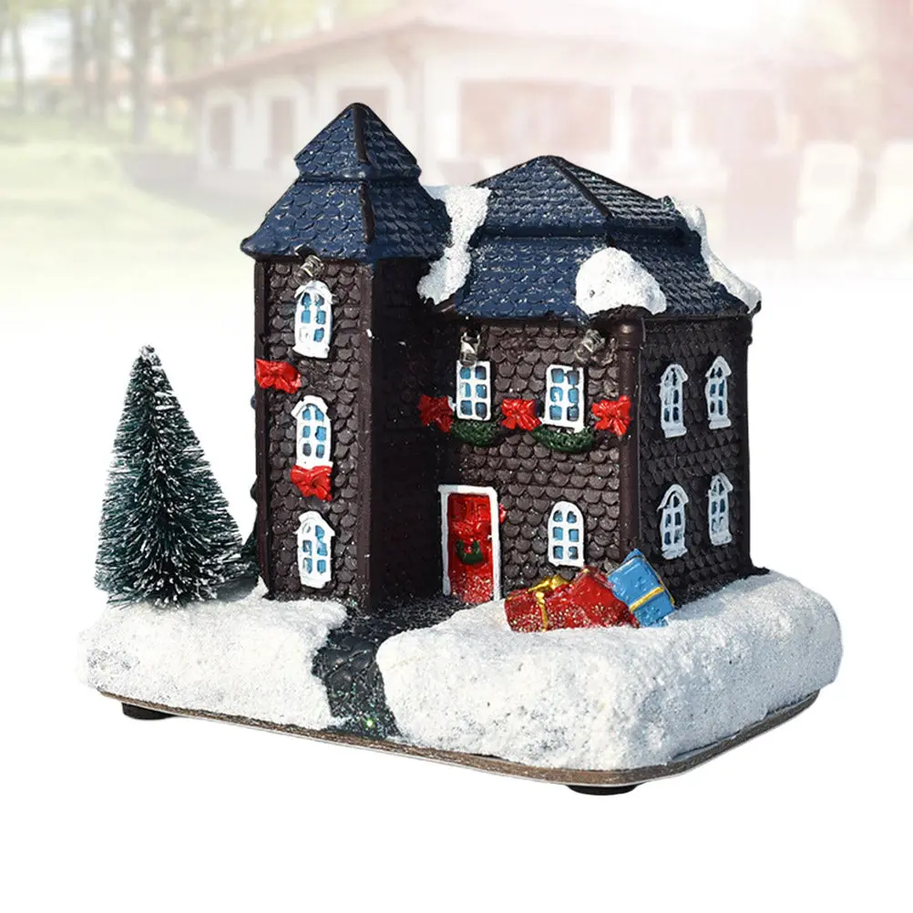 

Personal Collection Ornament Cabin Decor Shaped Ornaments Themed Glowing Log Xmas with Light