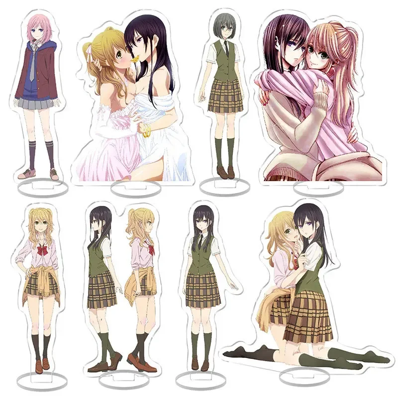 Anime Citrus Stand Modell Aihara Yuzu Mizusawa Matsuri Aihara Mei Acryl Stand Schreibtisch Dekor Requisiten Sammlung Anime Geschenke