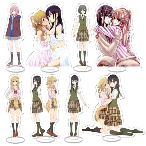 애니메이션 시트러스 스탠드 모델, 아이하라 유즈 미즈사와 마츠리 아이하라 메이 아크릴 스탠드, 책상 장식 소품 컬렉션, 애니메이션 선물