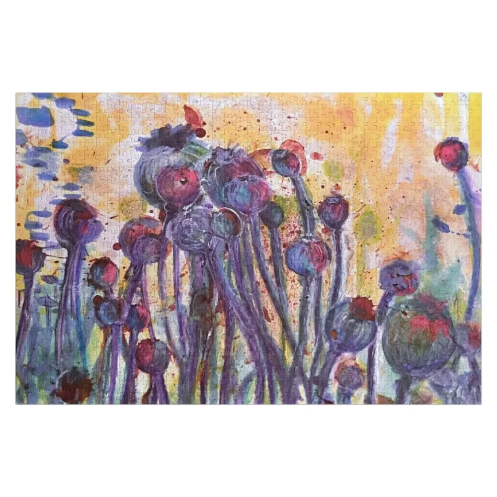 Poppies #6, from Nosebleed Abstracts Jigsaw Puzzle Customized Picture Personalized Name Personalize Puzzle