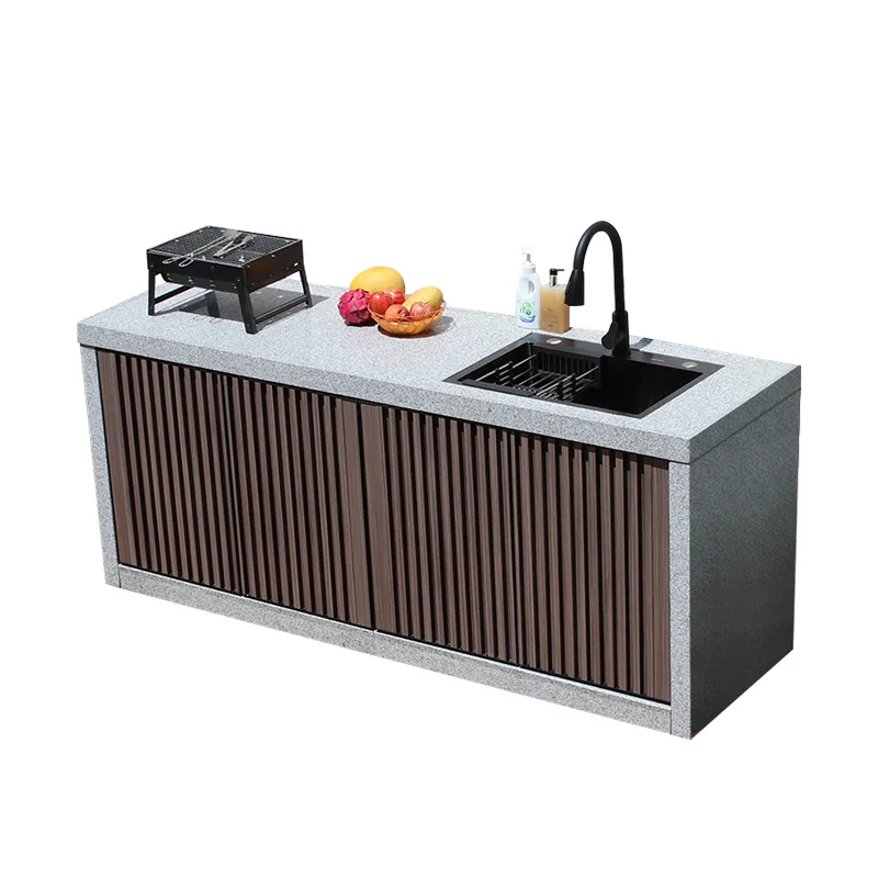 

Наружная гранитная консоль Раковина патио Уличный умывальник Мрамор