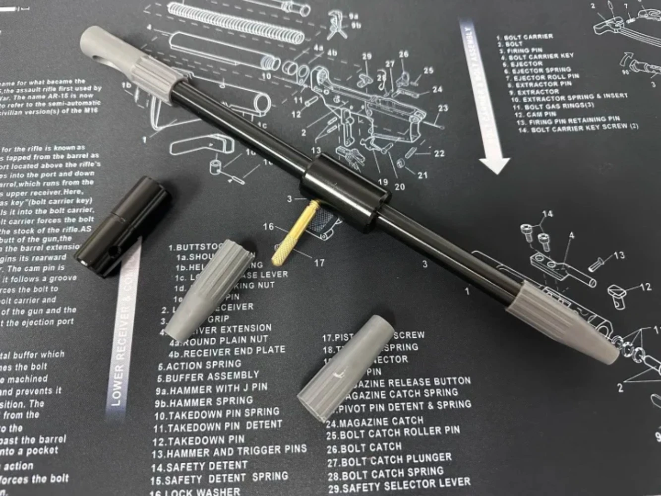 Тактический универсальный 8 шт.17Cal .22Cal .30Cal направляющая для очистки отверстия пистолета, щетка для чистки, комплект для охоты, аксессуары