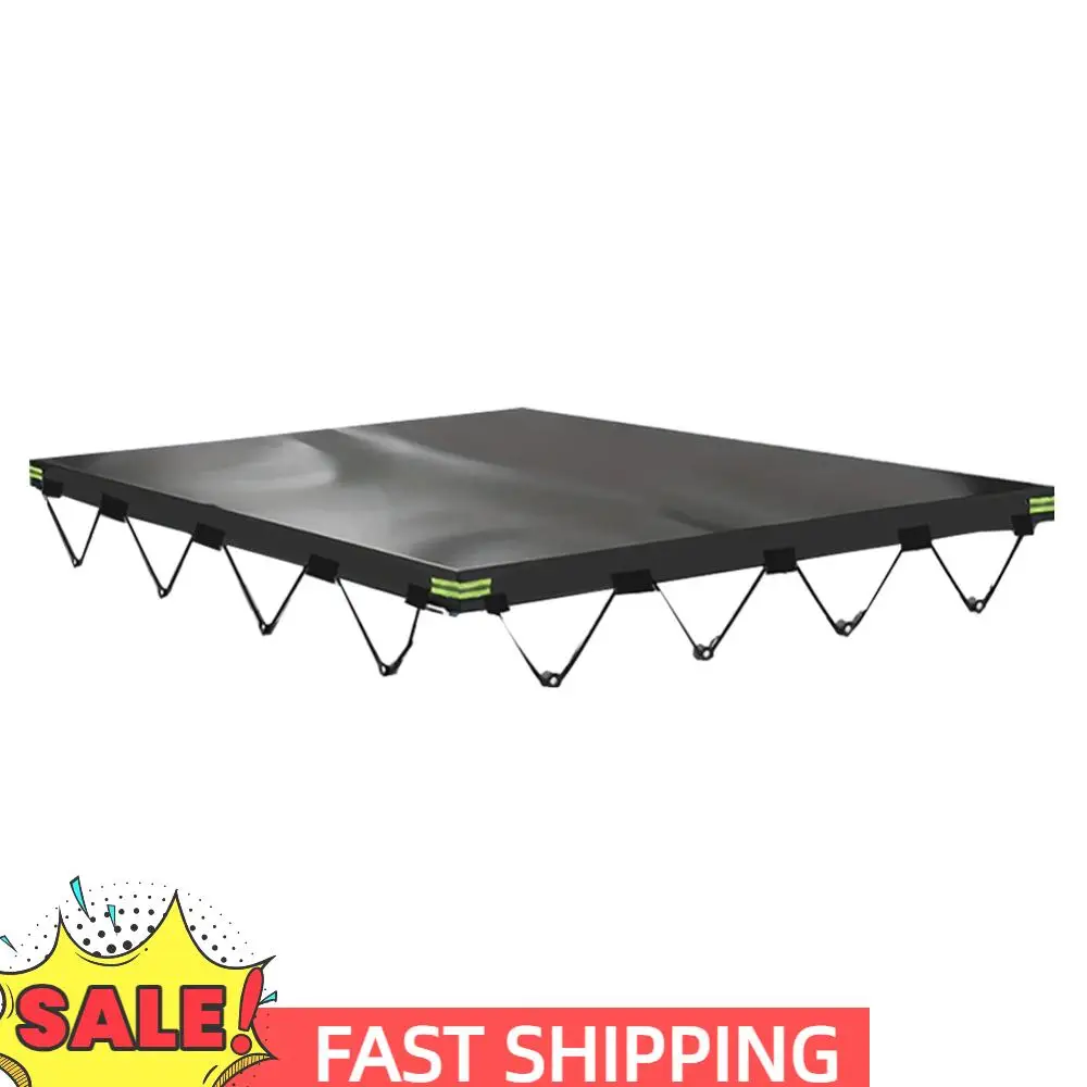 

214x122x13cm Heavy Duty Dustproof Protector Cover Auto Roof Tent Waterproof Travel Camping Canopy Trailer Cover with Bungee Cord