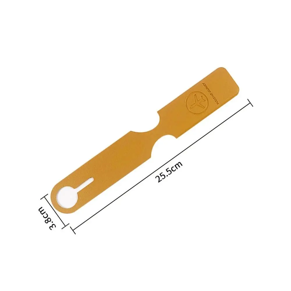 Travel Baggage Name Tags PU Leather Airplane Check-in Airplane Suitcase Tag Boarding Pass Travel Accessories Travel Luggage Tag
