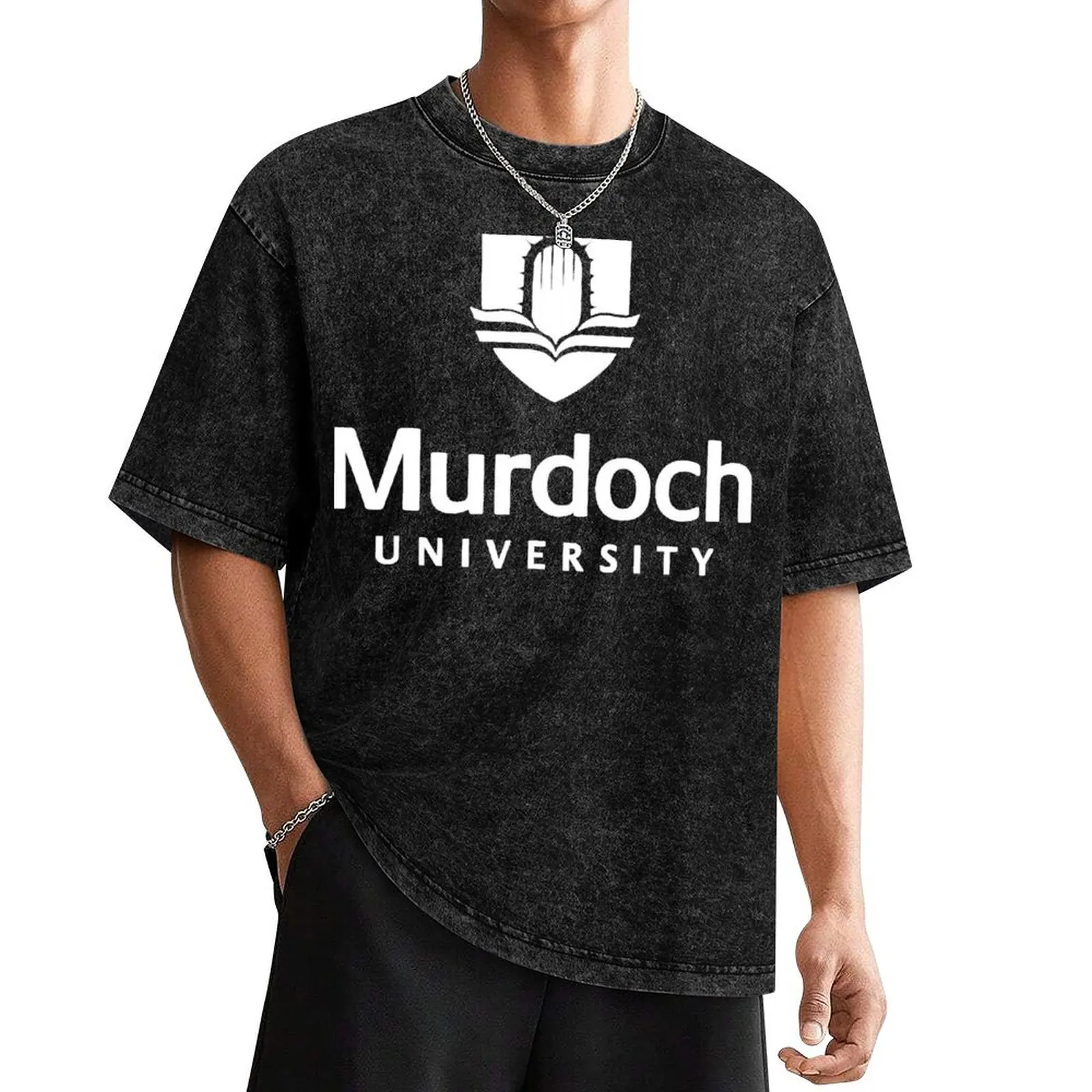 Murdoch University T-Shirt boys animal print vintage anime shirt summer tops black t shirts for men