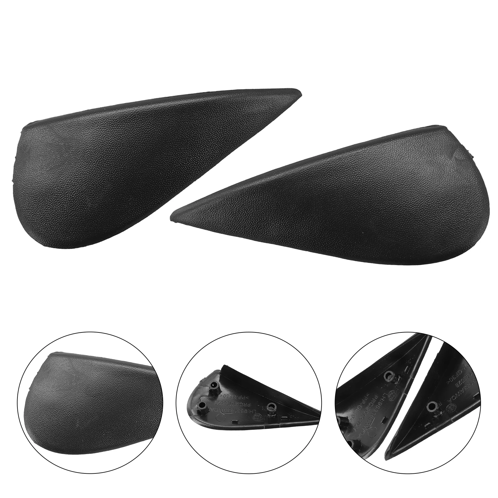 1Pair Car Side Mirror Corner Triangle  Cover Trim For Nissan  For Versa .6L MT Sedan S 2012- 2019 96318-3BA0A,96319-3BA0A Access