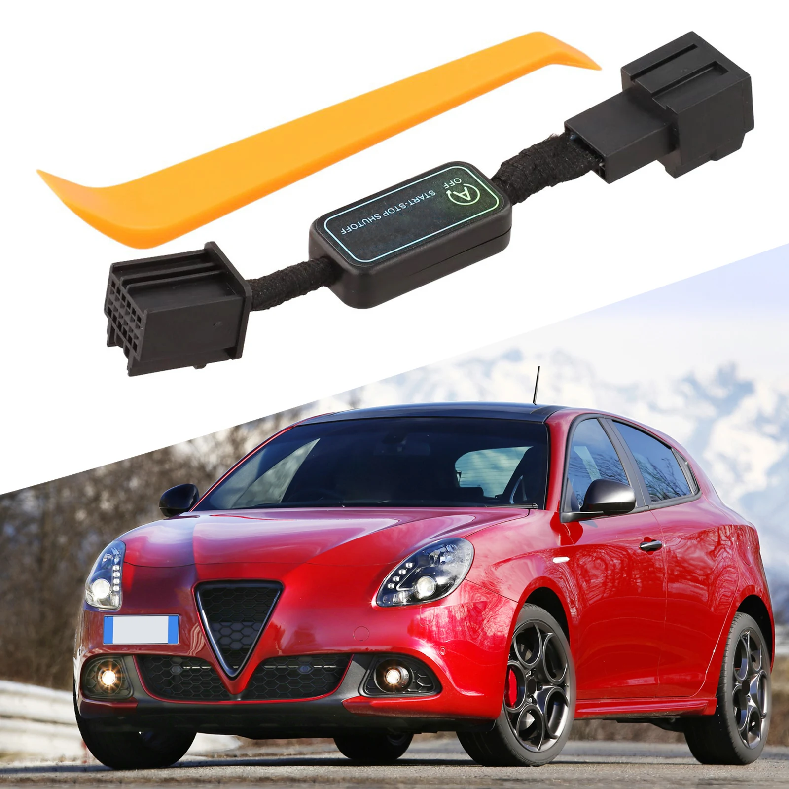 Start Stop System Disabler for Alfa Romeo For Stelvio and For Giulia 2017 2023 Plastic Part Compatible with Vehicle