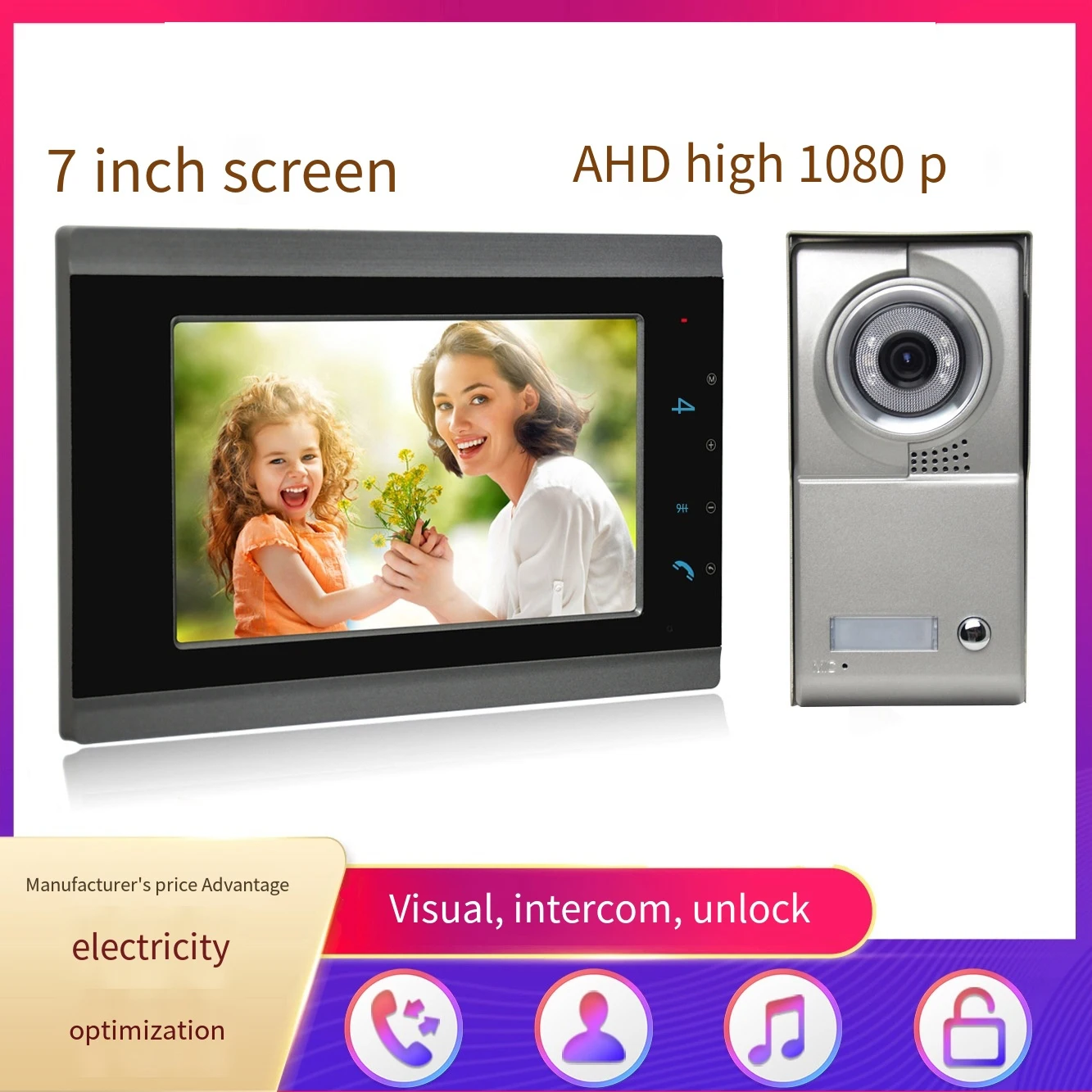 Wholesale Visual Intercom Video Door Phone Monitoring Apartment Intercom System