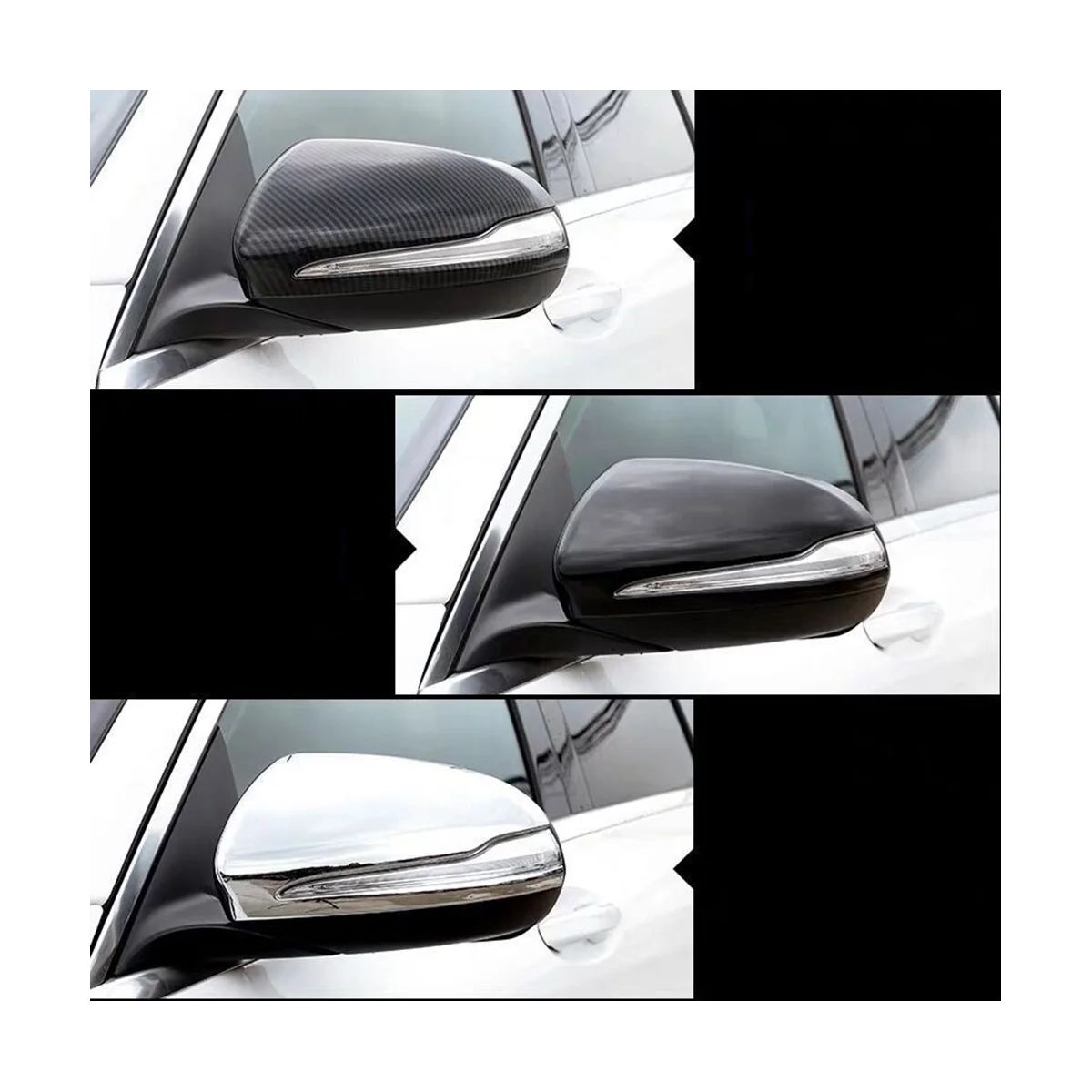 RHD specchietto retrovisore Trim Cover per Mercedes-Benz C W205 E W213 GLC X253 2016-2023 specchietti laterali Caps Carbon