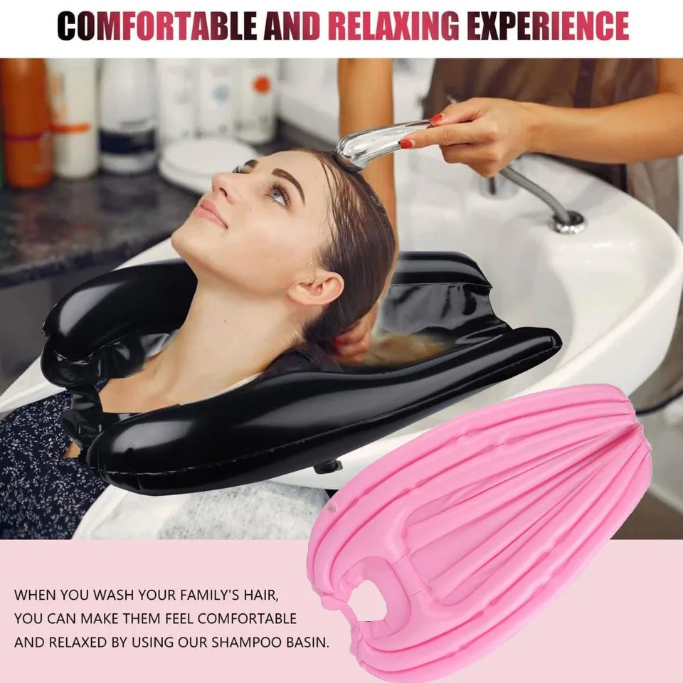 

Inflatable Shampoo Tray Portable PVC Home Raised Shampoo Basin Mobile Hair Washing Basin For Elderly Disabled Bathroom Acessiory