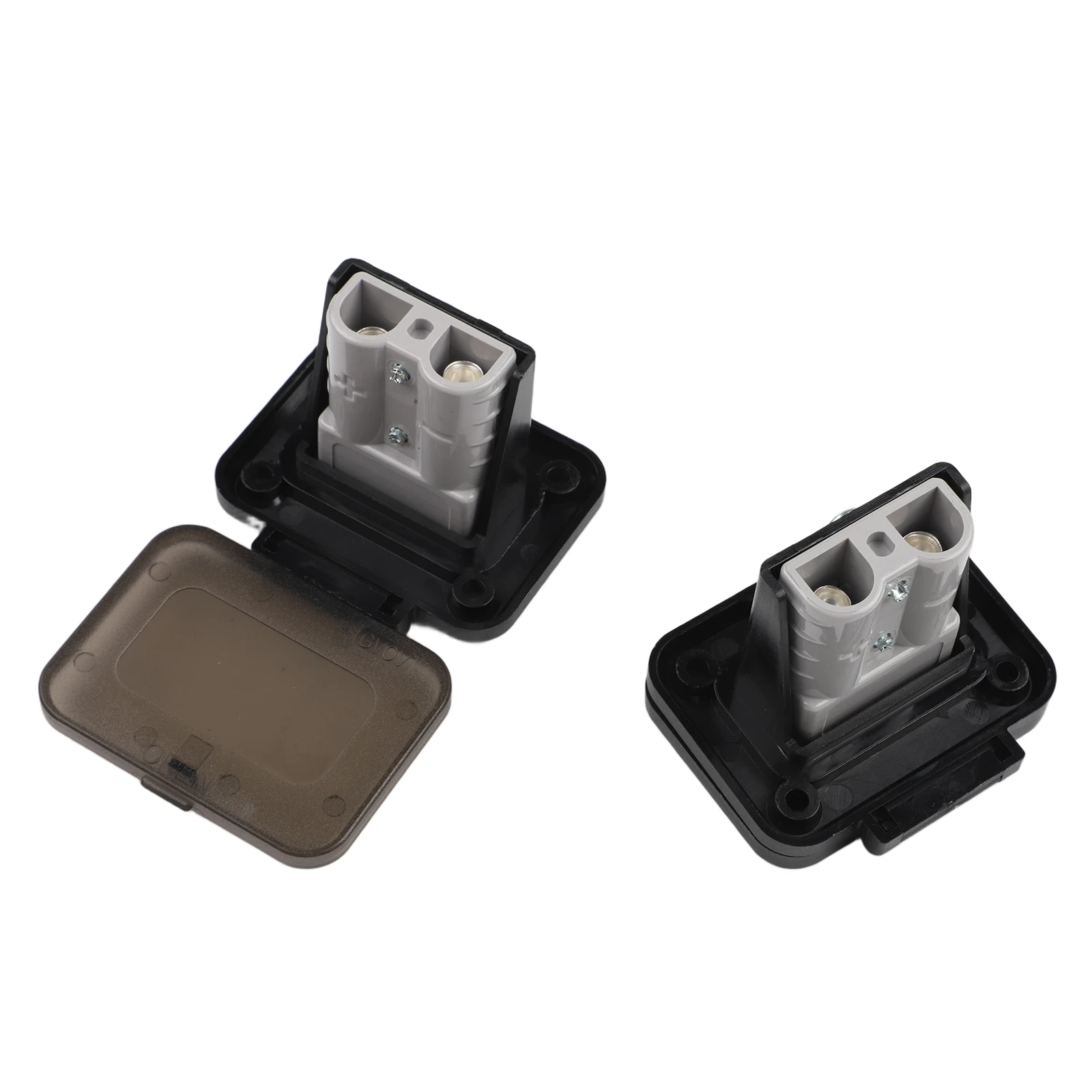 50A For Battery Quick Connector Flush Mount Panel Base With Cover For Style RV Boat Car High Current Wiring Accessories