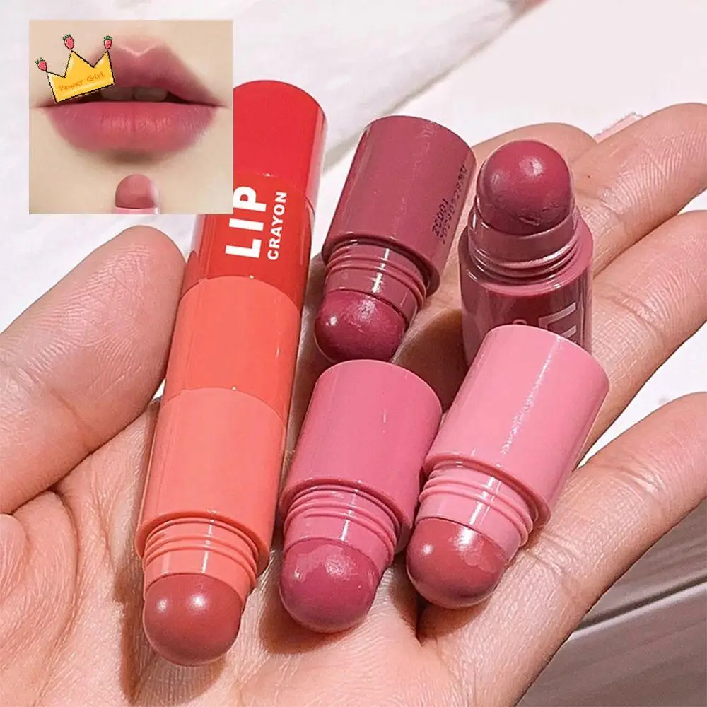 Portable Waterproof 4 In 1 Lip Gloss Lasting Multi-colored Lipliner Creamy Matte Lipstick Pen Women