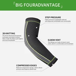 1pc elastic elbow support compression sleeve arm elbow support sports basketball golfer tennis men and women