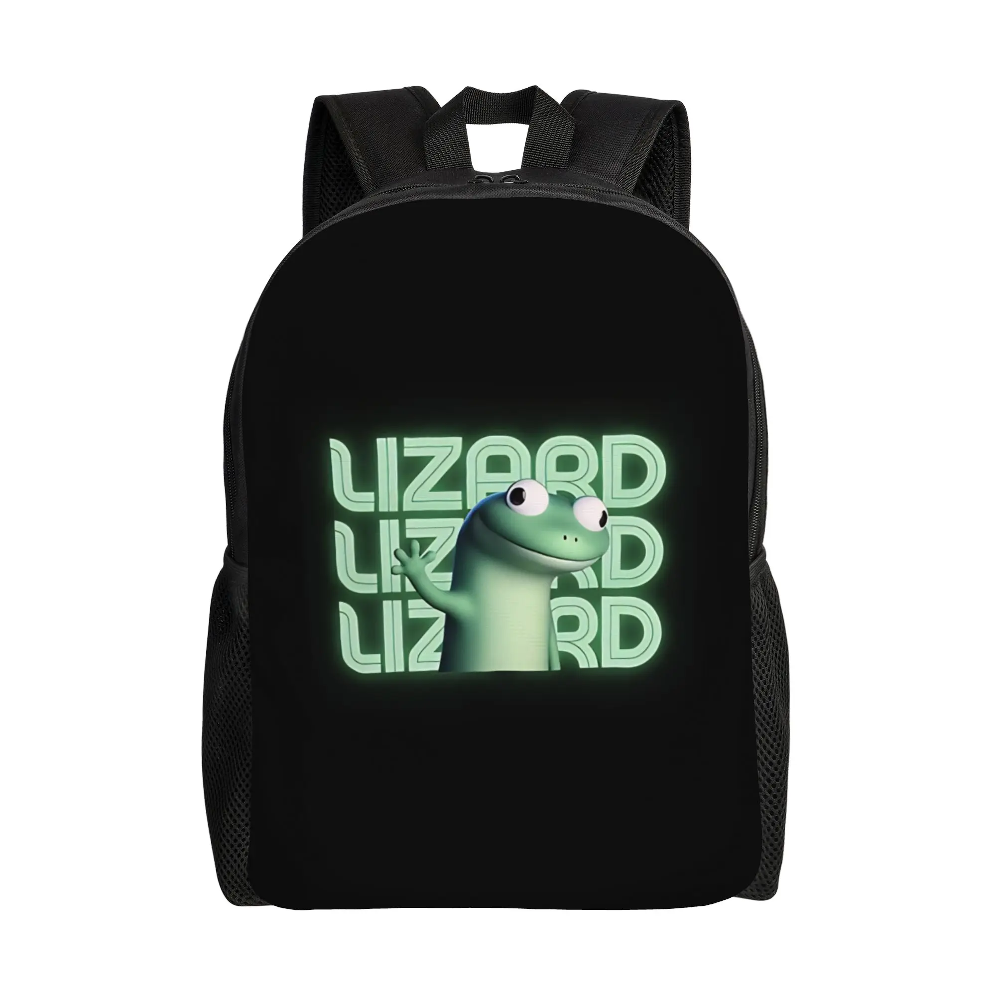 Lizard Glow text lizard meme Schoolbag Ladies Sporty Fashionable mochila Large Capacity Laptop Bag Back To School Season