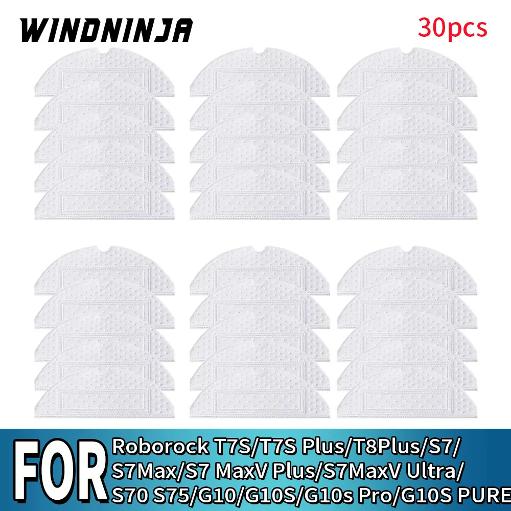 

Одноразовая салфетка для швабры для роботов-пылесосов Roborock T7S T7S Plus/T8Plus/S7/S7Max/S7 MaxV Plus/S7MaxV Ultra/S70 S75/G10/G10S/G10s Pro