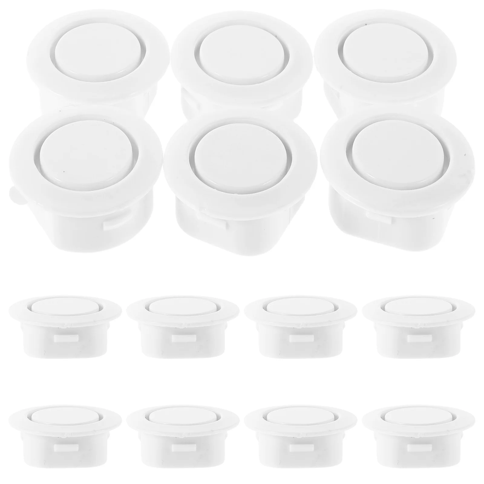 

20Pcs Universal Bumper Decorative Cap Smooth Finish Auto Accessories Easy Installation Shield Radar Holes Rubber Hole Plug Cover