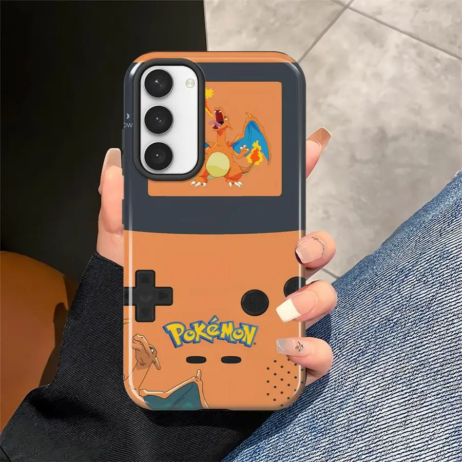 Pokes Mon Game Console Phone Case for Samsung Galaxy S26 Ultra S23 S24 Ultra S20 FE A16 A56 A36 A26 S25Ultra Soft Cover Capa