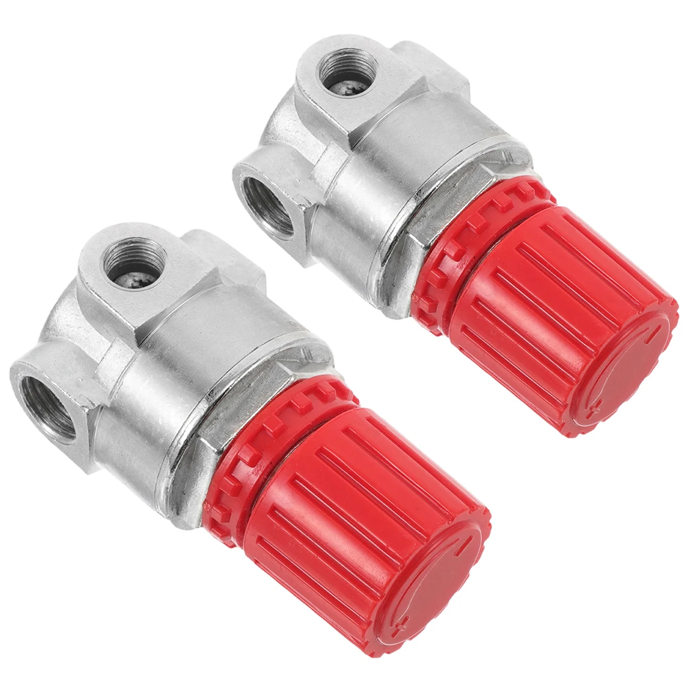 

2pcs Compressor Replacement Part Inline Air Pressure Regulator Wide Adjustment Range Sturdy Reliable Regulator Valve For